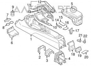 Бокс карман центральной консоли BMW X2 F39 18-18