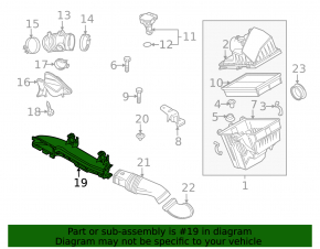 Воздухозаборник Mazda3 MPS 09-13