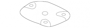 Лючок захисту двигуна Mazda CX-9 16-23 FWD, малий