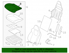 Пассажирское сидение Subaru Impreza WRX GH 09-14 с airbag, механическое, подогрев, кожа черная с красной строчкой, Sport