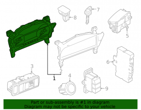 Щиток приборов Lincoln Corsair 20-26 analog