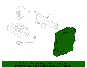 SMART KEY ASSY CONTROL MODULE Hyundai Ioniq 17-19 HEV