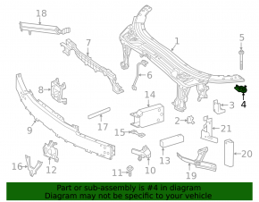 Крепление верхней планки телевизора левое Mercedes C-class W205 15-21