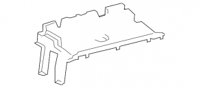 Поддон багажника левый Lexus RX350L RX450hL 18-22 long