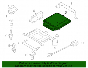 Блок ECU компьютер двигателя Audi Q3 8U 16-18 CCTA с фишками