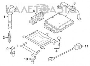Блок ECU компьютер двигателя Audi Q3 8U 16-18 CCTA с фишками