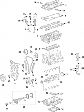 Насос масляный ДВС Chevrolet Volt 16- 1.5