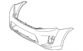 Бампер передній голий Toyota Highlander 11-13 hybrid