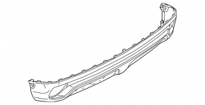 Бампер задний голый нижний Mitsubishi Eclipse Cross 18-20