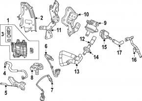 Кронштейн топливного абсорбера Mazda CX-90 24-26 3.3T, PHEV