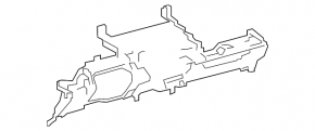 Каркас торпеди Toyota Prius V 12-17 світло-сірий