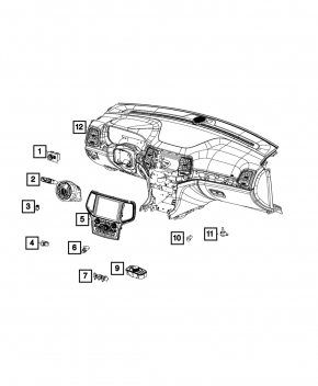 Блок управления режимами АКПП Jeep Grand Cherokee WK2 14-22