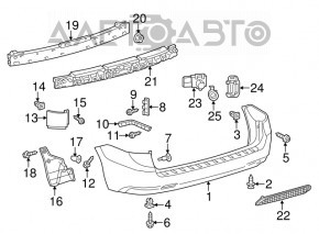 Катафот заднего бампера левый Lexus GX470 03-09