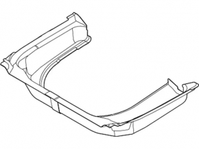 Ковер багажника резина Ford Flex 09-19