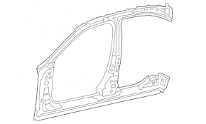 Стойка кузова центральная правая Mercedes A-class V177 19-22 на кузове