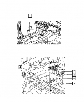 Шифтер КПП Chrysler 200 11-14
