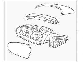 Дзеркало бічне Kia Forte 19-24