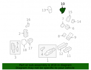 Кнопки блокировки двери передней левой Audi Q5 8R 09-17