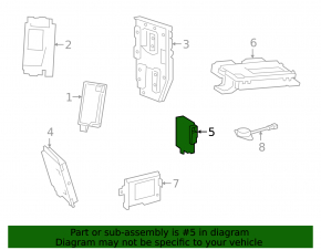 Trailer Light Tow Hitch Control Module Mercedes W167 GLE 350 450 20-26 трещина в креплении