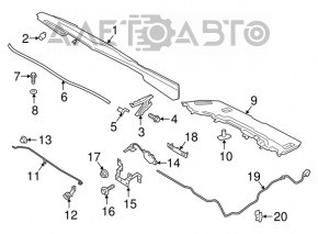 Кронштейн замку капота Ford Ecosport 18-22