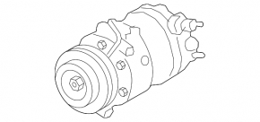 Компресор кондиціонера Land Rover Discovery 17-20 3.0d