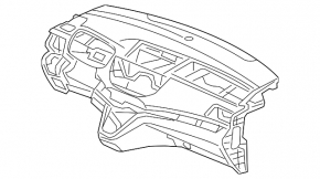 Торпедо передняя панель без AIRBAG Honda CRV 12-14