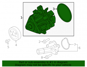Помпа водяная Lincoln MKC 17-19 2.0T