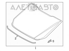 Стекло заднее Ford Fusion mk5 17-18 под антенну, тонировка