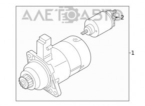 Стартер VW Taos 22-24 1.5T Denso