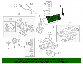 Крышка клапанов правая 3URFE Toyota Sequoia Tundra 08-16 5.7