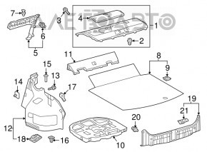 Пенопласт под инструмент Toyota Camry v70 18-24 FWD, примят
