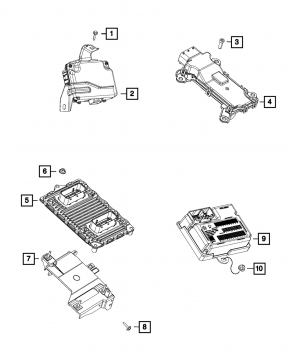 Блок ECU компьютер двигателя Chrysler 200 15-17 2.4