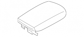 Подлокотник Hyundai Elantra AD 17-20 кожа, серый