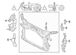 ТБ панель радіатора Audi A3 8V 15-20