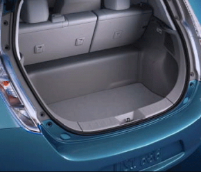 Ковер багажника ткань Nissan Leaf 13-17 черный, тип 2