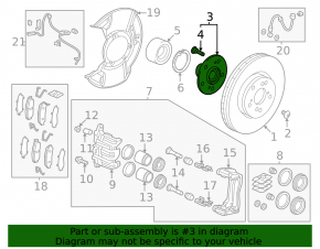 Ступица передняя левая Honda HR-V 23-26 1,5L