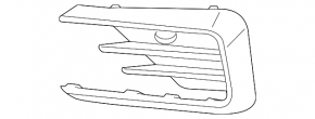 Решітка переднього бампера боковий правий VW Passat b8 16-19 USA R-Line