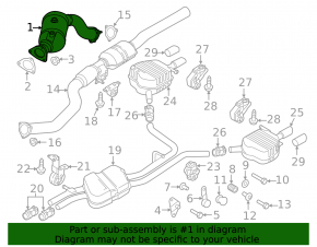 Катализатор правый Audi A6 C7 16-18 3.0T