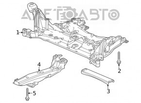 Усилитель переднего подрамника правый Honda Civic XI FE/FL 22-26