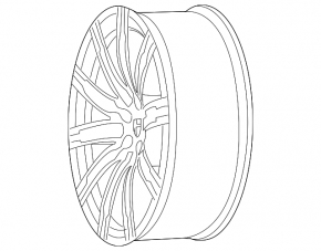 Диск колесный R21 x 10J Porsche Macan 15-18 бордюрка