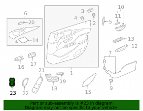 Кнопка открывания крышки багажника салонная Mercedes W213 E 17-23 черный корпус под электропривод