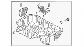 Піддон масляний Hyundai Elantra 21-23 2.0 G4NS