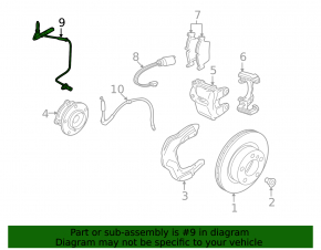 Датчик ABS передний левый BMW X1 E84 13-15