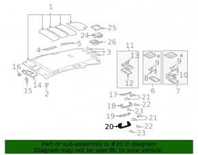 Ручка потолка задняя левая Lexus RX300 RX330 RX350 RX400h 04-09 беж, облом защелки