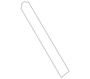 Накладка дверей збоку задня права Toyota Rav4 19-24 ззаду