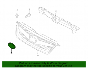 Емблема решітки радіатора grill Subaru Legacy 13-14