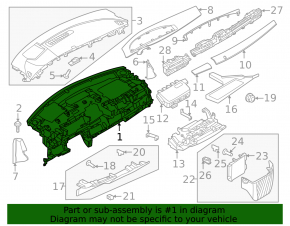 Каркас торпеды Nissan Ariya 23-26 Extended range