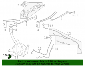 Мотор омывателя Subaru Legacy 20-25