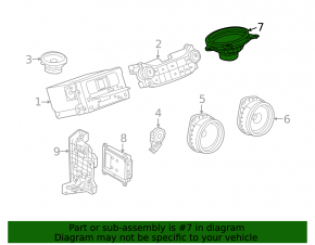 Динамик задней полки левый Chevrolet Malibu 13-15 Pioneer