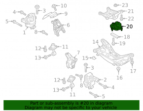 Подушка АКПП Audi Q5 80A 18-24